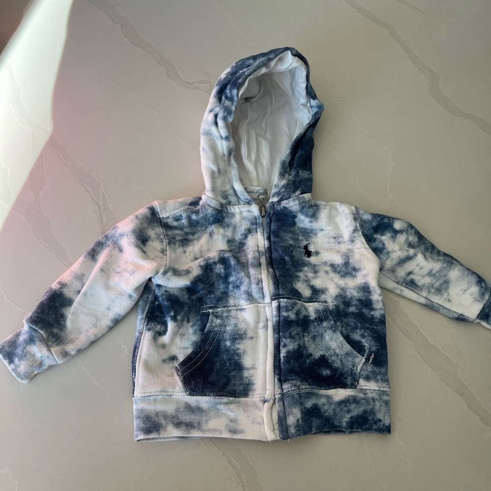 Ralph Lauren sweatshirt 9 months tie dye blue